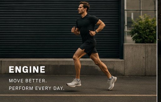 Runner training outdoors — engine and conditioning work